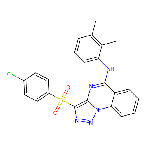 C23H18ClN5O2S structure