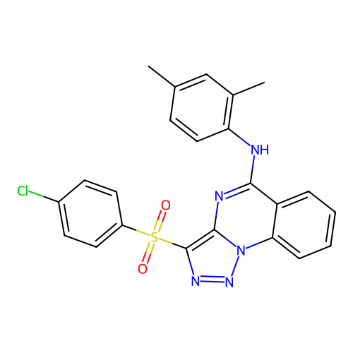 C23H18ClN5O2S structure