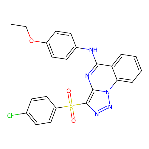 C23H18ClN5O3S structure