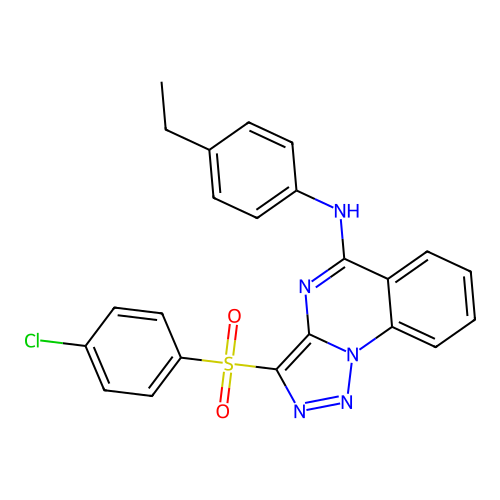 C23H18ClN5O2S structure