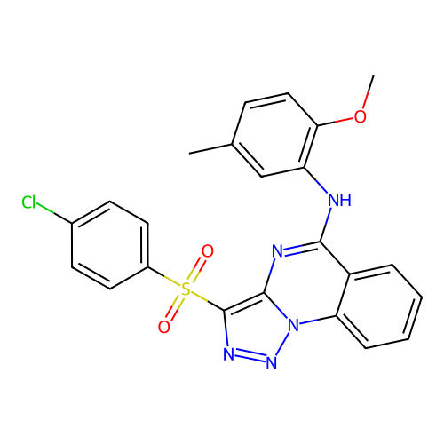 C23H18ClN5O3S structure