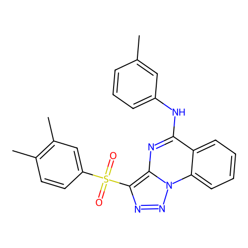 3-(3,4-DIMETHYLBENZENESULFONYL)-N-(3-METHYLPHENYL)-[1,2,3]TRIAZOLO[1,5-A]QUINAZOLIN-5-AMINE structure