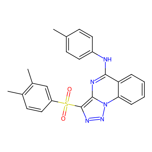 3-(3,4-DIMETHYLBENZENESULFONYL)-N-(4-METHYLPHENYL)-[1,2,3]TRIAZOLO[1,5-A]QUINAZOLIN-5-AMINE structure