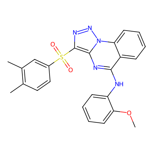 3-(3,4-DIMETHYLBENZENESULFONYL)-N-(2-METHOXYPHENYL)-[1,2,3]TRIAZOLO[1,5-A]QUINAZOLIN-5-AMINE structure