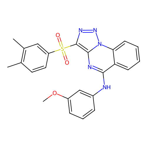 3-(3,4-DIMETHYLBENZENESULFONYL)-N-(3-METHOXYPHENYL)-[1,2,3]TRIAZOLO[1,5-A]QUINAZOLIN-5-AMINE structure