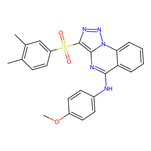 3-(3,4-DIMETHYLBENZENESULFONYL)-N-(4-METHOXYPHENYL)-[1,2,3]TRIAZOLO[1,5-A]QUINAZOLIN-5-AMINE structure