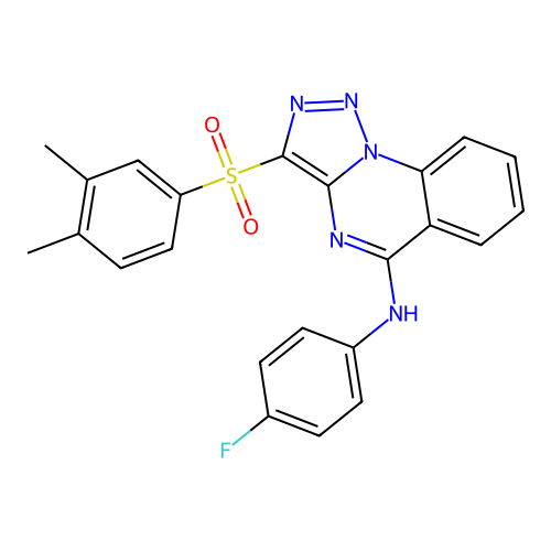 C23H18FN5O2S structure