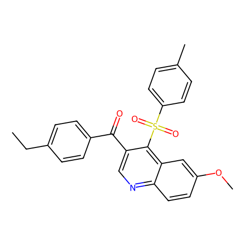 (4-Ethylphenyl)(6-methoxy-4-tosylquinolin-3-yl)methanone structure