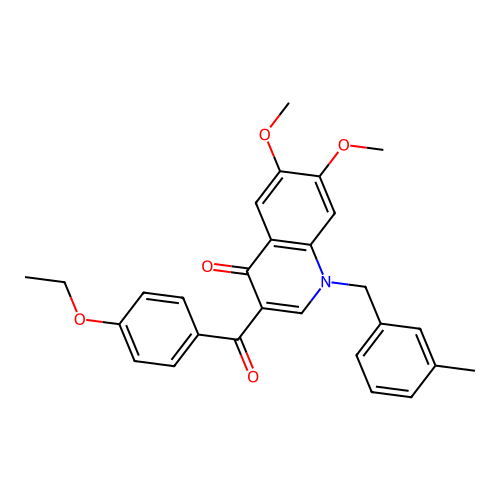 3-(4-Ethoxybenzoyl)-6,7-dimethoxy-1-[(3-methylphenyl)methyl]quinolin-4-one structure