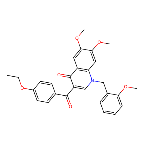 3-(4-Ethoxybenzoyl)-6,7-dimethoxy-1-[(2-methoxyphenyl)methyl]quinolin-4-one structure