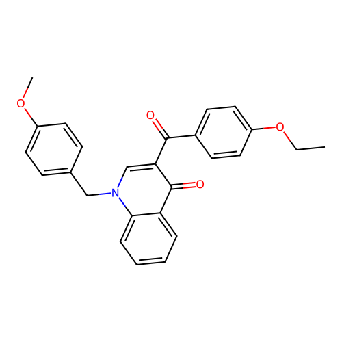 3-(4-Ethoxybenzoyl)-1-[(4-methoxyphenyl)methyl]quinolin-4-one structure