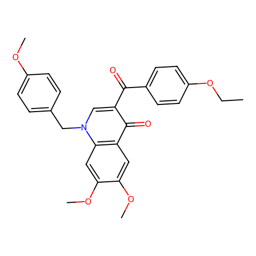 3-(4-Ethoxybenzoyl)-6,7-dimethoxy-1-[(4-methoxyphenyl)methyl]quinolin-4-one structure