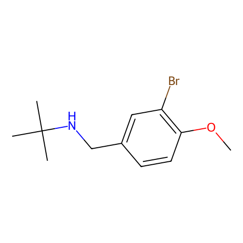 [(3-Bromo-4-methoxyphenyl)methyl](tert-butyl)amine structure