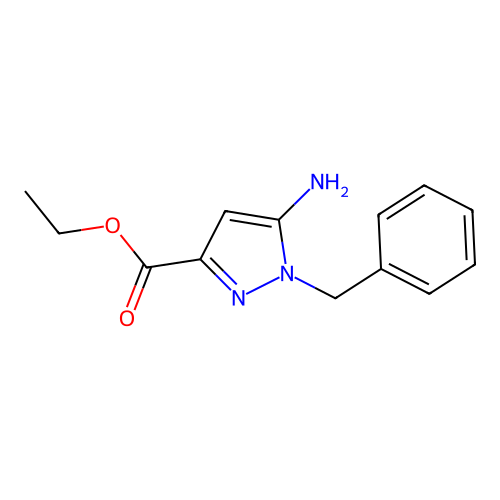 ethyl 5-amino-1-benzyl-1H-pyrazole-3-carboxylate structure