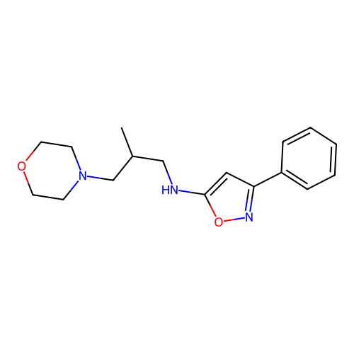 4-Morpholinepropanamine, beta-methyl-N-(3-phenyl-5-isoxazolyl)- structure