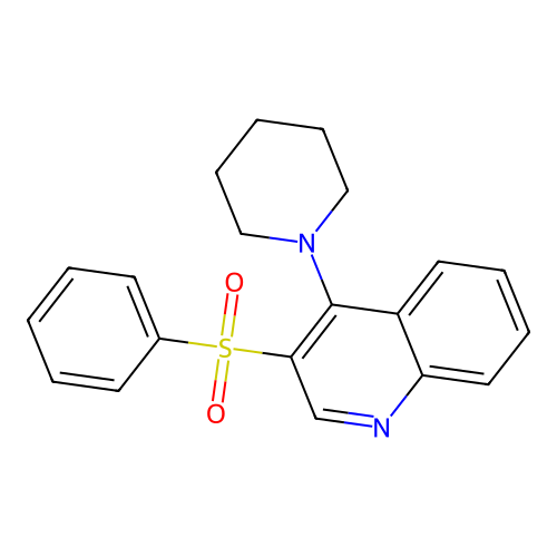 3-(Benzenesulfonyl)-4-(piperidin-1-yl)quinoline structure
