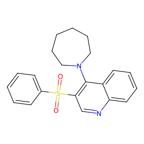 4-(Azepan-1-yl)-3-(benzenesulfonyl)quinoline structure