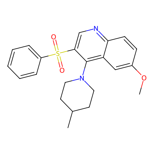 3-(Benzenesulfonyl)-6-methoxy-4-(4-methylpiperidin-1-yl)quinoline structure