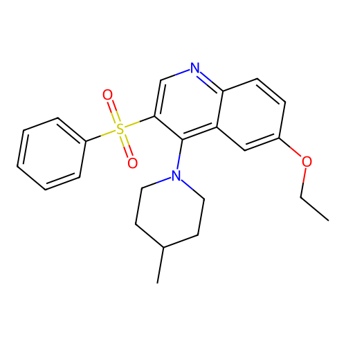 3-(Benzenesulfonyl)-6-ethoxy-4-(4-methylpiperidin-1-yl)quinoline structure