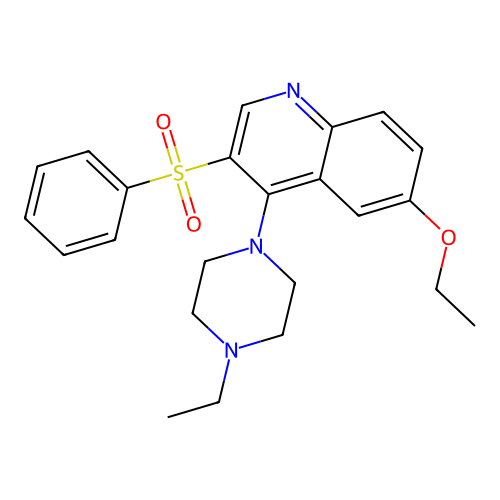 3-(Benzenesulfonyl)-6-ethoxy-4-(4-ethylpiperazin-1-yl)quinoline structure