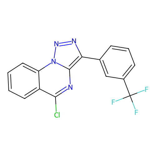 5-Chloro-3-[3-(trifluoromethyl)phenyl]-[1,2,3]triazolo[1,5-A]quinazoline structure