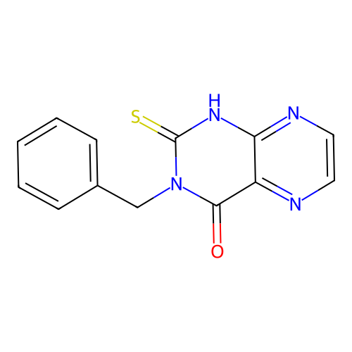 3-benzyl-2-thioxo-2,3-dihydropteridin-4(1H)-one structure