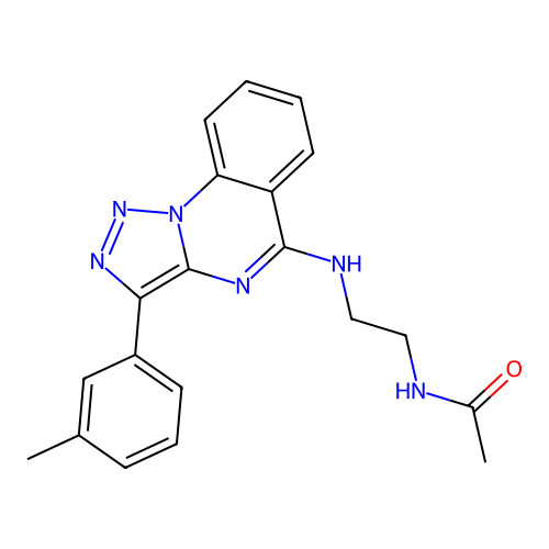 N-(2-{[3-(3-methylphenyl)-[1,2,3]triazolo[1,5-a]quinazolin-5-yl]amino}ethyl)acetamide structure