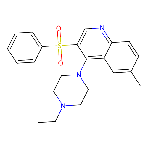 3-(Benzenesulfonyl)-4-(4-ethylpiperazin-1-yl)-6-methylquinoline structure