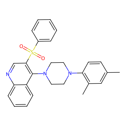 3-(Benzenesulfonyl)-4-[4-(2,4-dimethylphenyl)piperazin-1-yl]quinoline structure