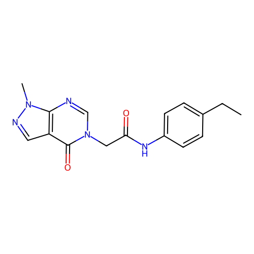 N-(4-ethylphenyl)-2-(1-methyl-4-oxopyrazolo[3,4-d]pyrimidin-5-yl)acetamide structure