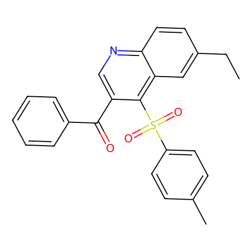 (6-Ethyl-4-tosylquinolin-3-yl)(phenyl)methanone structure