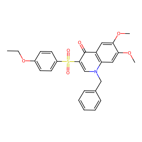 1-Benzyl-3-(4-ethoxyphenyl)sulfonyl-6,7-dimethoxyquinolin-4-one structure