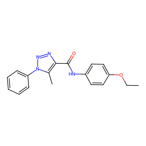 N-(4-ethoxyphenyl)-5-methyl-1-phenyl-1H-1,2,3-triazole-4-carboxamide structure