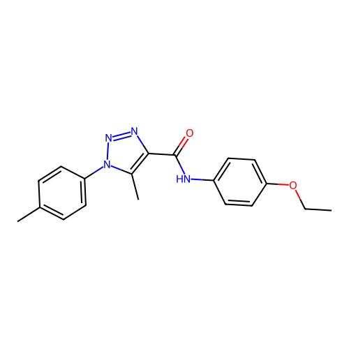 N-(4-ethoxyphenyl)-5-methyl-1-(4-methylphenyl)-1H-1,2,3-triazole-4-carboxamide structure