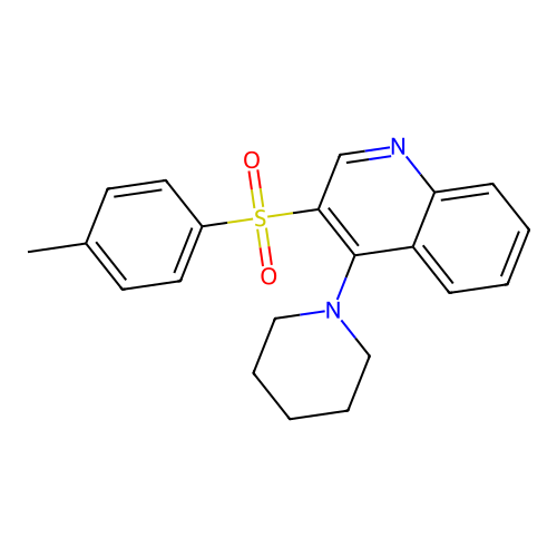 3-(4-Methylbenzenesulfonyl)-4-(piperidin-1-yl)quinoline structure