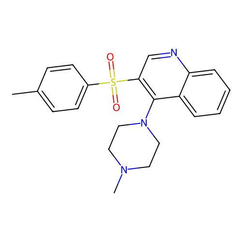 3-(4-Methylbenzenesulfonyl)-4-(4-methylpiperazin-1-yl)quinoline structure