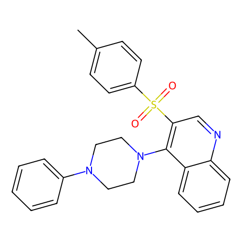 3-(4-Methylphenyl)sulfonyl-4-(4-phenylpiperazin-1-yl)quinoline structure