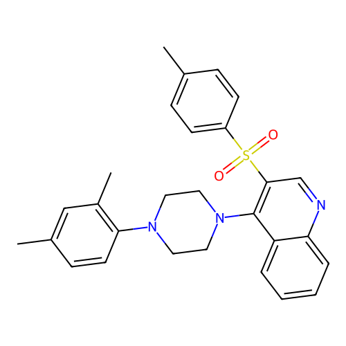 4-(4-(2,4-Dimethylphenyl)piperazin-1-yl)-3-tosylquinoline structure