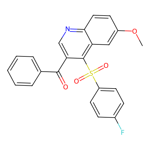 3-Benzoyl-4-(4-fluorobenzenesulfonyl)-6-methoxyquinoline structure