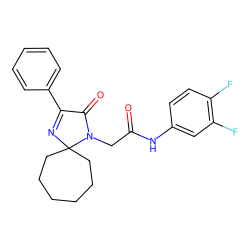 N-(3,4-DIFLUOROPHENYL)-2-{2-OXO-3-PHENYL-1,4-DIAZASPIRO[4.6]UNDEC-3-EN-1-YL}ACETAMIDE structure