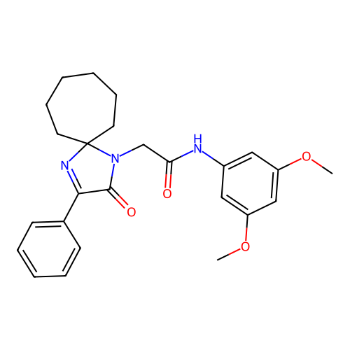 N-(3,5-DIMETHOXYPHENYL)-2-{2-OXO-3-PHENYL-1,4-DIAZASPIRO[4.6]UNDEC-3-EN-1-YL}ACETAMIDE structure