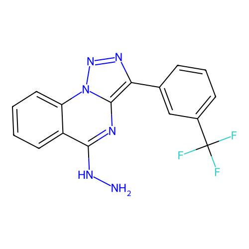[3-[3-(Trifluoromethyl)phenyl]triazolo[1,5-a]quinazolin-5-yl]hydrazine structure