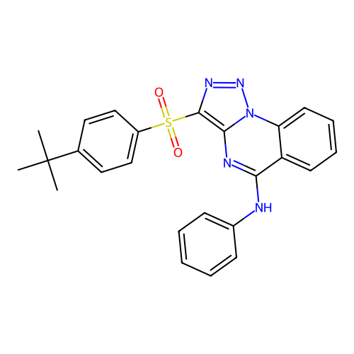 3-(4-TERT-BUTYLBENZENESULFONYL)-N-PHENYL-[1,2,3]TRIAZOLO[1,5-A]QUINAZOLIN-5-AMINE structure