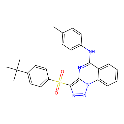3-(4-TERT-BUTYLBENZENESULFONYL)-N-(4-METHYLPHENYL)-[1,2,3]TRIAZOLO[1,5-A]QUINAZOLIN-5-AMINE structure