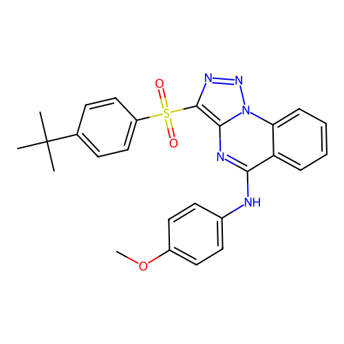 3-(4-TERT-BUTYLBENZENESULFONYL)-N-(4-METHOXYPHENYL)-[1,2,3]TRIAZOLO[1,5-A]QUINAZOLIN-5-AMINE structure