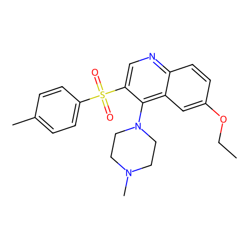 6-Ethoxy-3-(4-methylphenyl)sulfonyl-4-(4-methylpiperazin-1-yl)quinoline structure