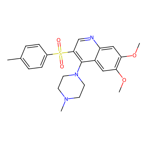6,7-Dimethoxy-3-(4-methylphenyl)sulfonyl-4-(4-methylpiperazin-1-yl)quinoline structure