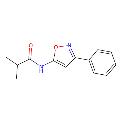 2-methyl-N-(3-phenyl-1,2-oxazol-5-yl)propanamide structure