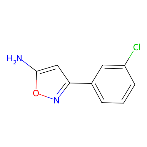 3-(3-Chlorophenyl)-1,2-oxazol-5-amine structure