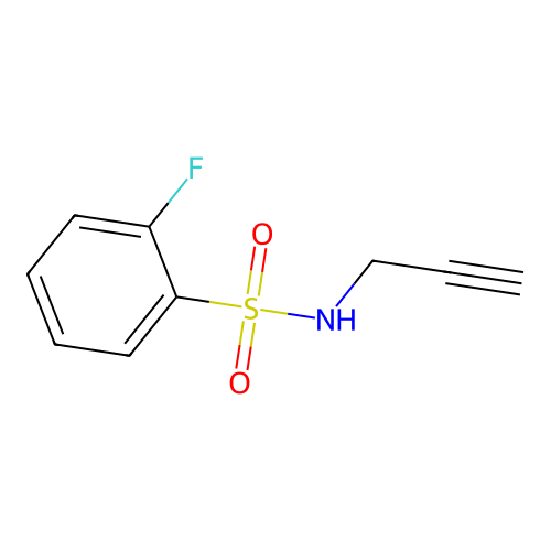 2-fluoro-N-(prop-2-yn-1-yl)benzene-1-sulfonamide structure